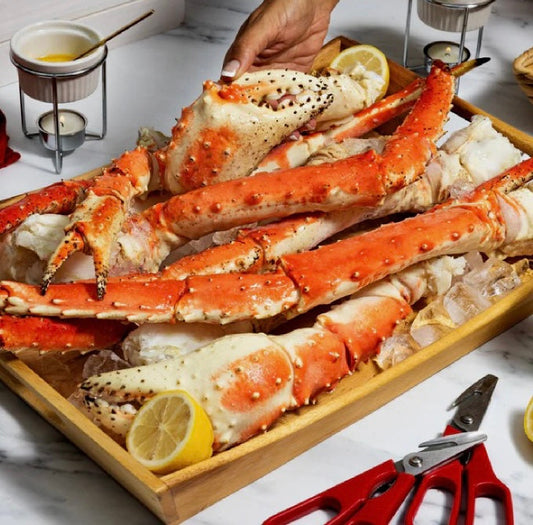 🧊 Flash-Frozen Excellence:Super Colossal Russian King Crab Legs